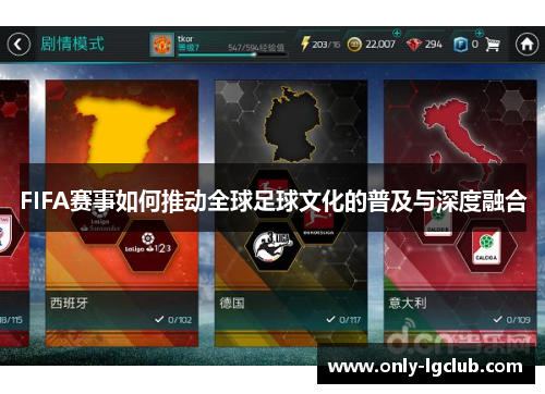 FIFA赛事如何推动全球足球文化的普及与深度融合 FIFA赛事如何推动全球足球文化的普及与深度融合